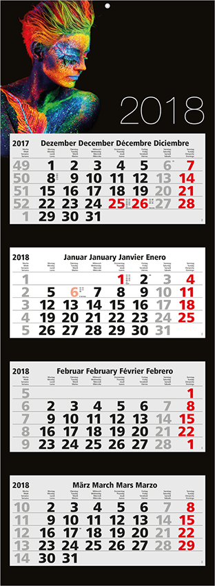 Kalender mit besonders ausgefallenem Motiv